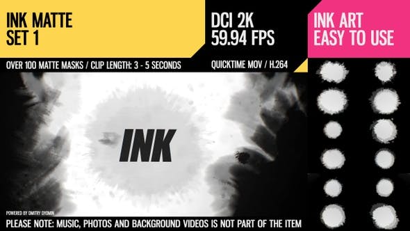 Ink Matte (HD Set 1) - 22754259 Videohive Download