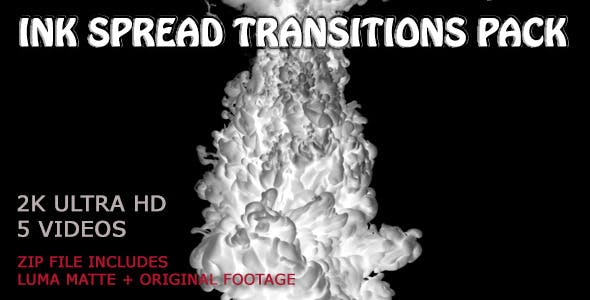 Ink Spread Transitions Pack - Videohive Download 10294836