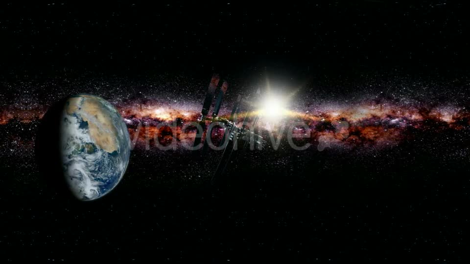 International Space Station Orbiting Earth in Virtual Reality 360 Degree Videohive 19142896 Motion Graphics Image 1
