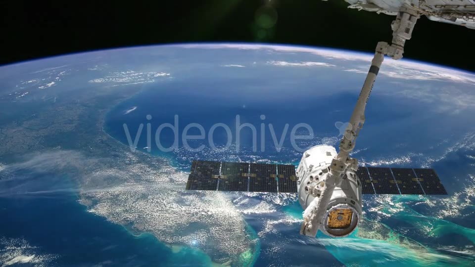 International Space Station Over The Planet Earth Videohive 13030551 Motion Graphics Image 7
