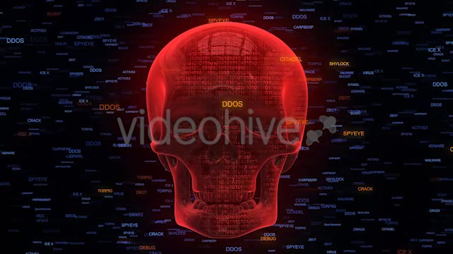 Internet Security Red Skull Malware Videohive 20795290 Motion Graphics Image 10