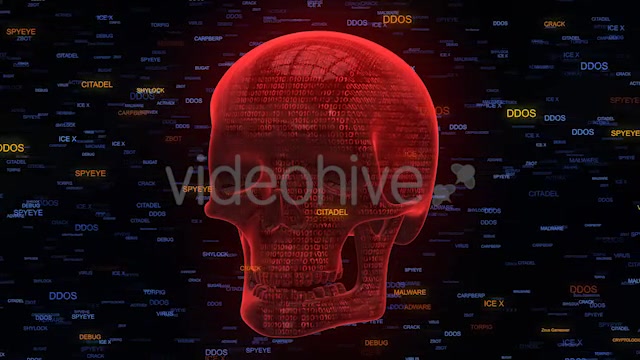Internet Security Red Skull Malware Videohive 20795290 Motion Graphics Image 7