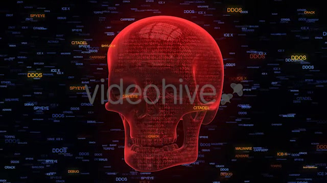 Internet Security Red Skull Malware Videohive 20795290 Motion Graphics Image 9