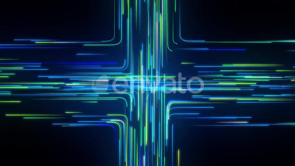 Intersection of Streaming Digital Data Loop Videohive 23683876 Motion Graphics Image 3