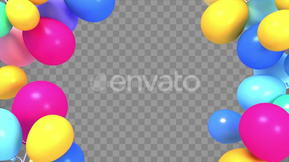 Isolated Balloons Frame Videohive 23853759 Motion Graphics Image 10