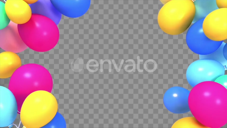 Isolated Balloons Frame Videohive 23853759 Motion Graphics Image 11