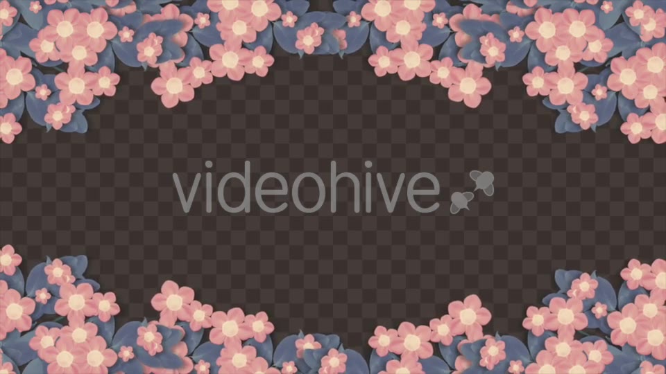 Isolated Blooming Flower Frame Videohive 19616939 Motion Graphics Image 2