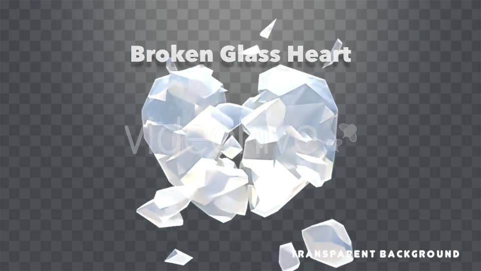 Isolated Broken Glass Heart Videohive 20442105 Motion Graphics Image 2