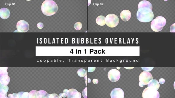 Isolated Bubbles Overlays Pack - Videohive Download 23346507