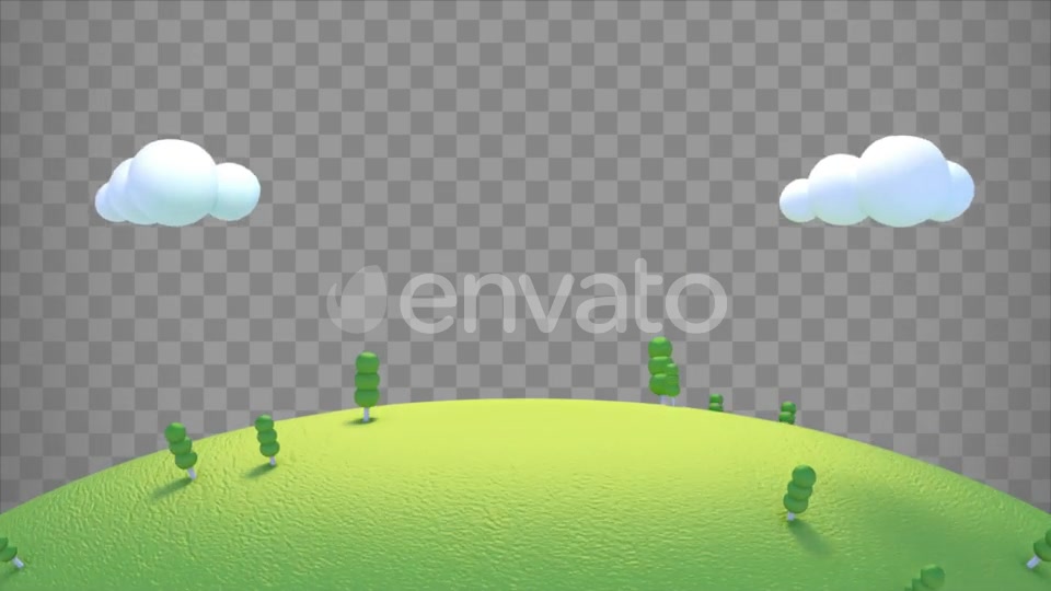 Isolated Cartoon Green Mountain Overlay Videohive 23711396 Motion Graphics Image 2