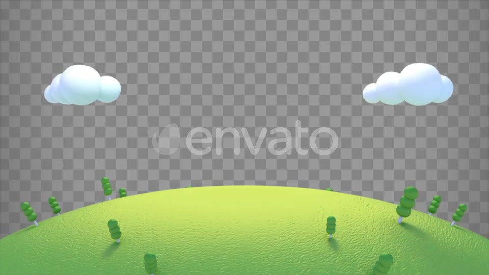 Isolated Cartoon Green Mountain Overlay Videohive 23711396 Motion Graphics Image 3