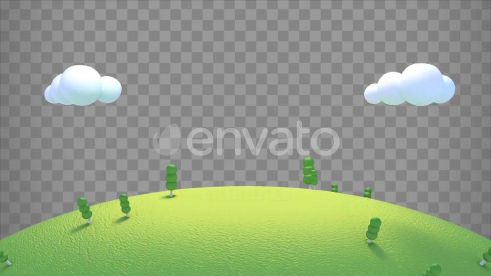 Isolated Cartoon Green Mountain Overlay Videohive 23711396 Motion Graphics Image 4