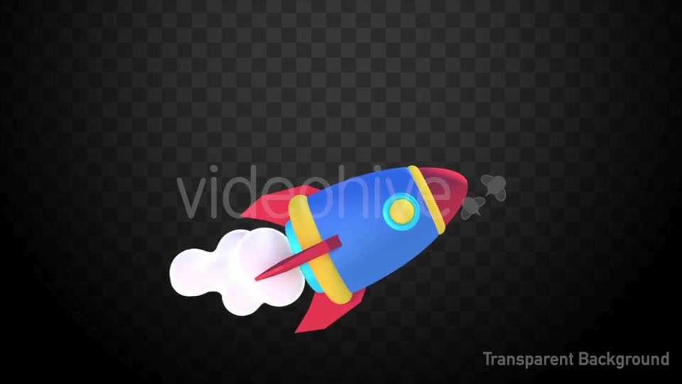 Isolated Cartoon Space Rocket Videohive 21455365 Motion Graphics Image 11