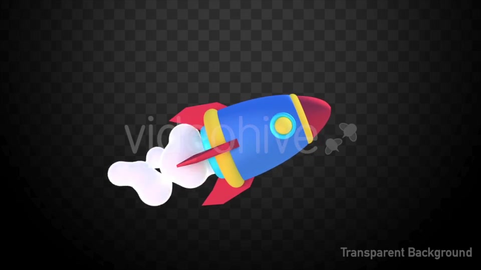 Isolated Cartoon Space Rocket Videohive 21455365 Motion Graphics Image 12