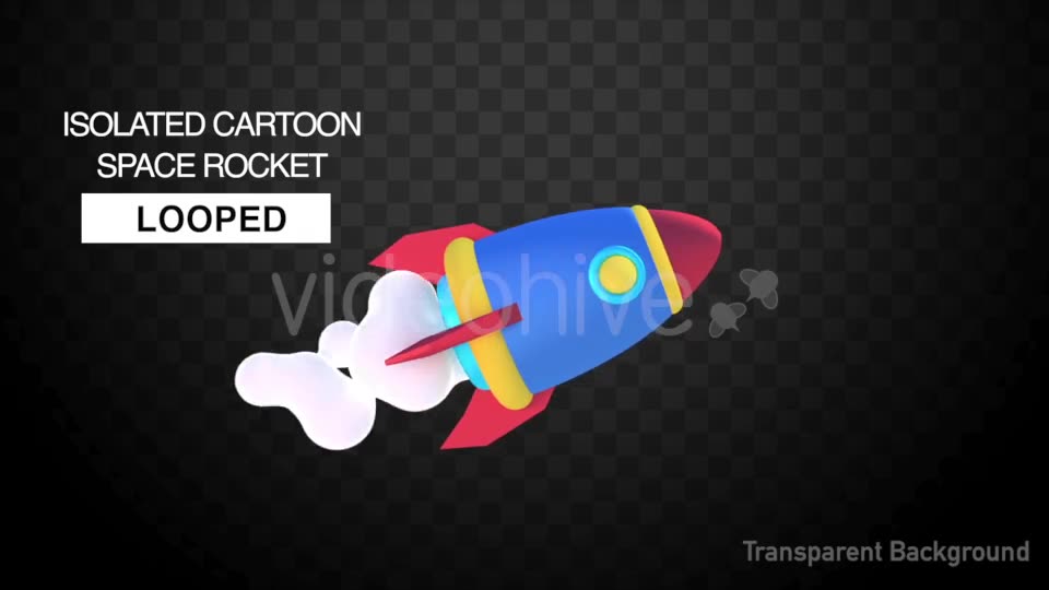 Isolated Cartoon Space Rocket Videohive 21455365 Motion Graphics Image 2