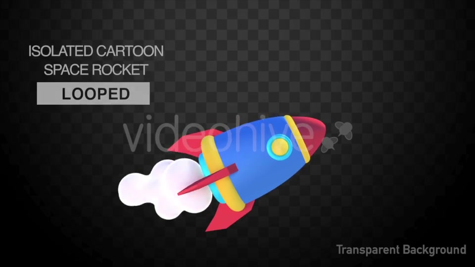 Isolated Cartoon Space Rocket Videohive 21455365 Motion Graphics Image 3