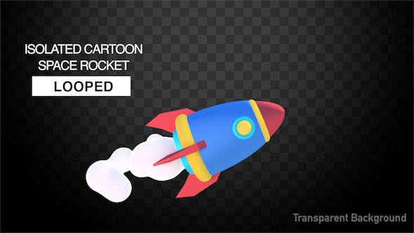Isolated Cartoon Space Rocket - Download 21455365 Videohive