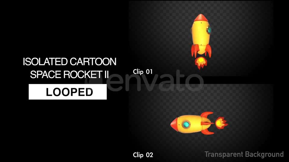 Isolated Cartoon Space Rocket II Videohive 22361690 Motion Graphics Image 1