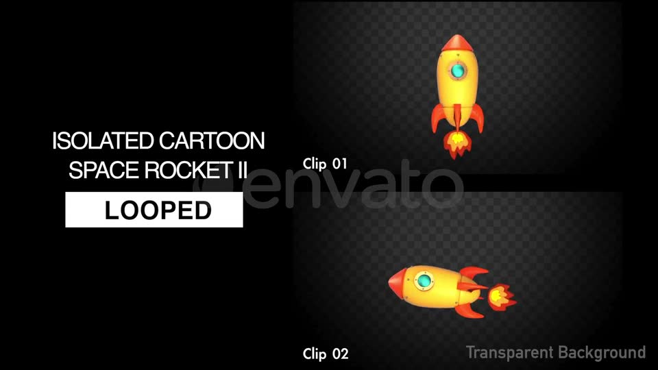 Isolated Cartoon Space Rocket II Videohive 22361690 Motion Graphics Image 2