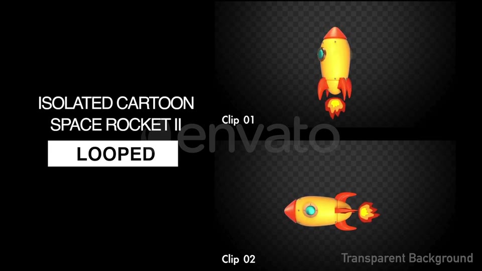 Isolated Cartoon Space Rocket II Videohive 22361690 Motion Graphics Image 3