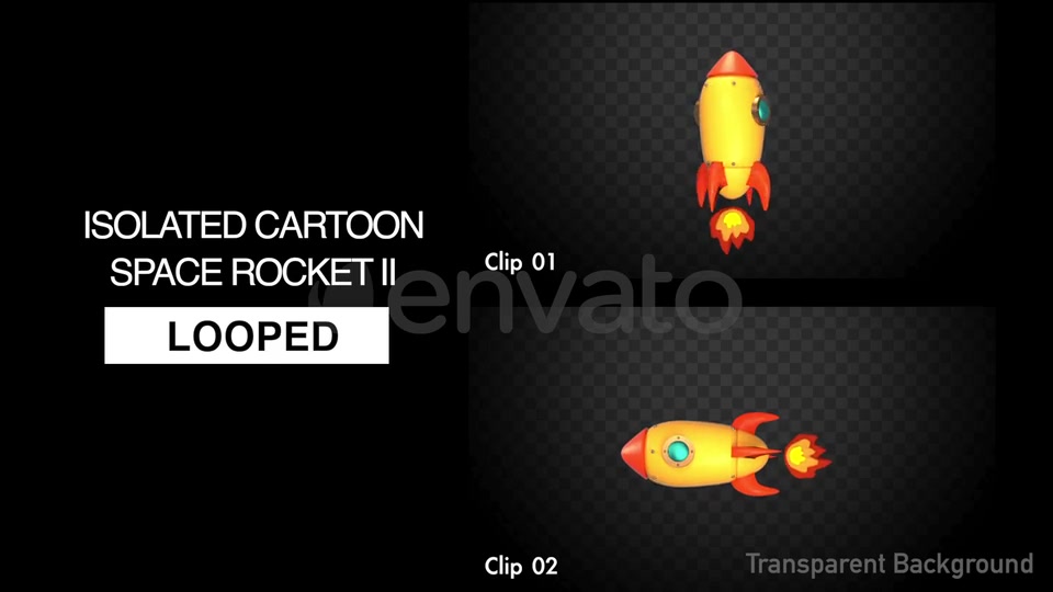 Isolated Cartoon Space Rocket II Videohive 22361690 Motion Graphics Image 4