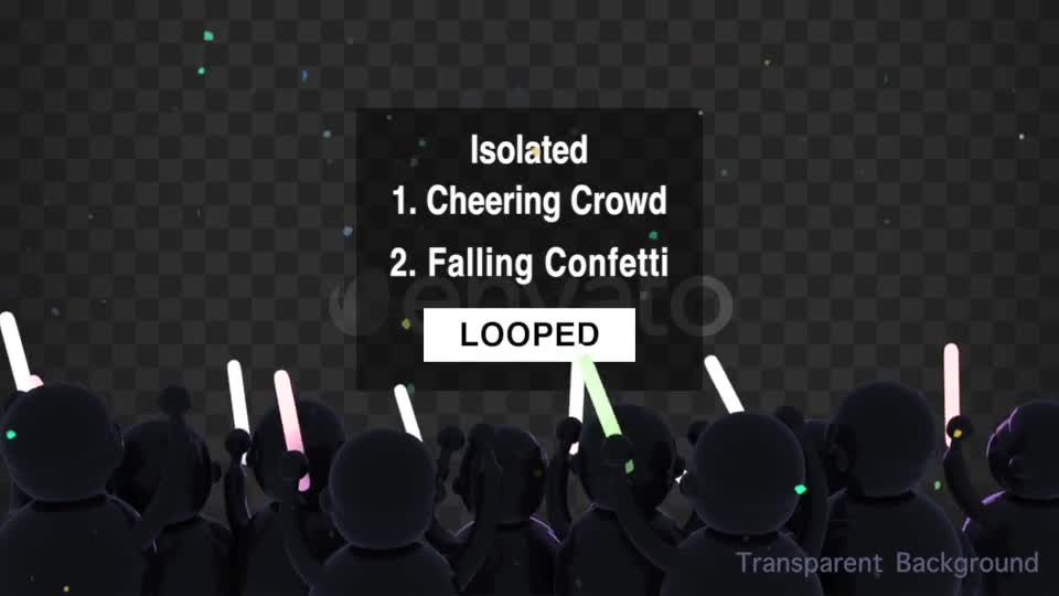 Isolated Cheering Crowd Object Videohive 21955331 Motion Graphics Image 1