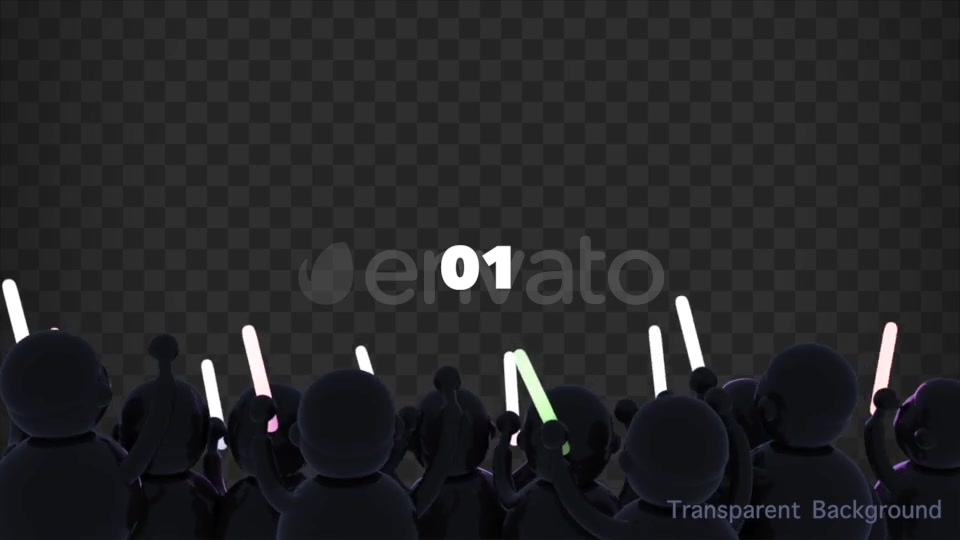 Isolated Cheering Crowd Object Videohive 21955331 Motion Graphics Image 5