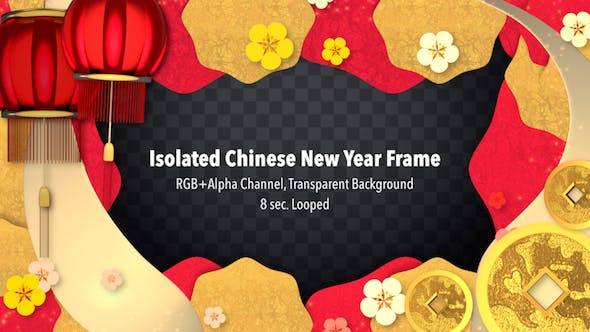 Isolated Chinese New Year Frame - 21211037 Videohive Download