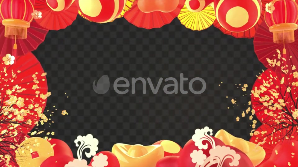 Isolated Chinese New Year Frame Videohive 25398964 Motion Graphics Image 8
