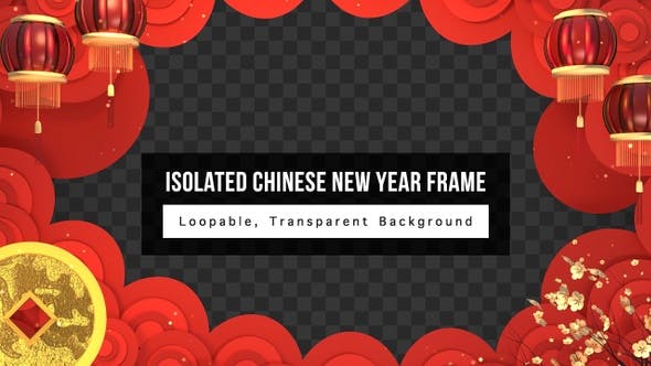 Isolated Chinese New Year Frame - Videohive Download 23187930