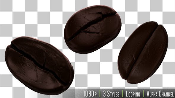 Isolated Coffee Beans Rotating - 10071267 Download Videohive