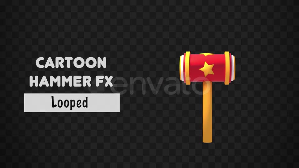Isolated Comic Hammer FX Object Videohive 22436241 Motion Graphics Image 2