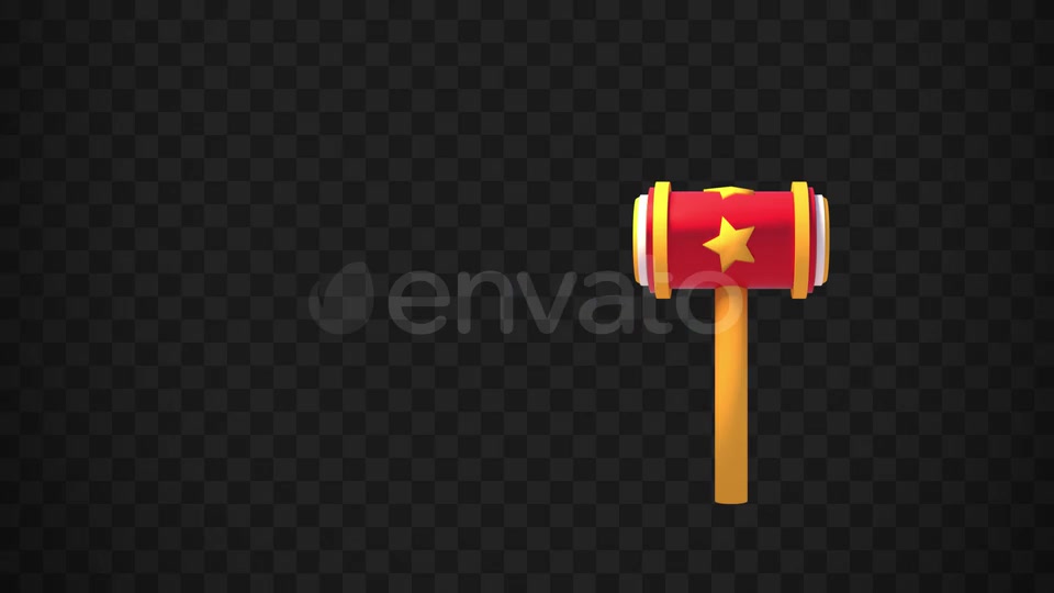 Isolated Comic Hammer FX Object Videohive 22436241 Motion Graphics Image 4