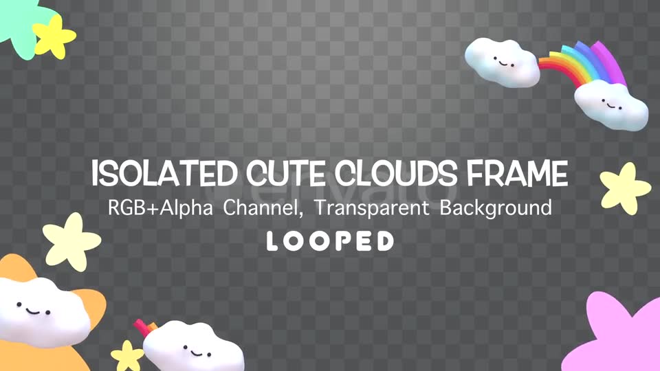 Isolated Cute Clouds Frame Videohive 22878130 Motion Graphics Image 2