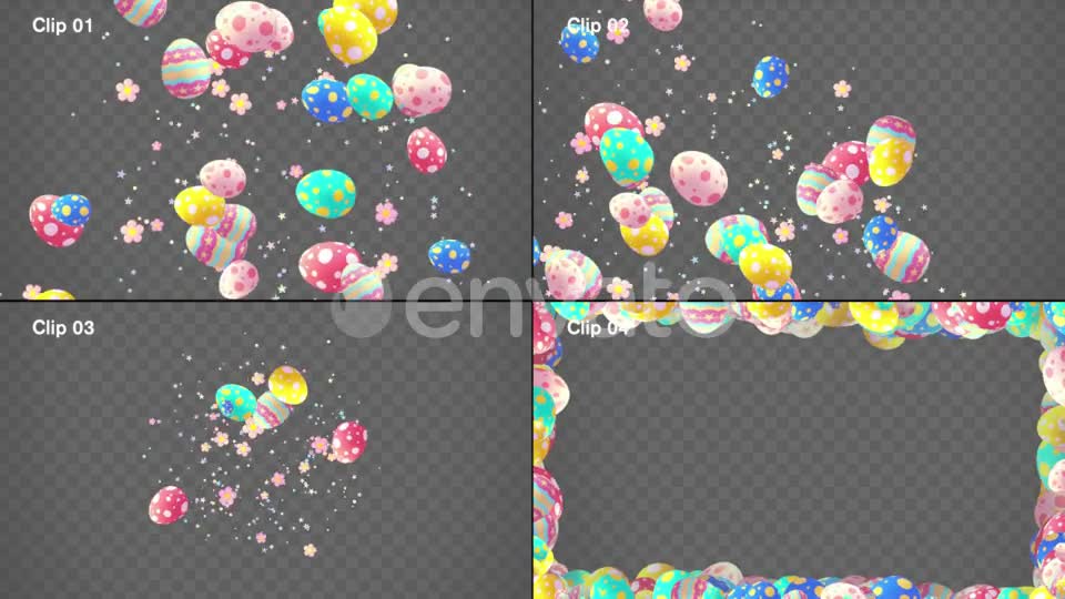 Isolated Easter Eggs Overlays Pack Videohive 23551054 Motion Graphics Image 1
