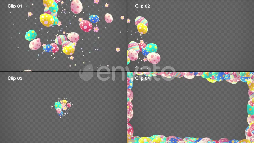 Isolated Easter Eggs Overlays Pack Videohive 23551054 Motion Graphics Image 2