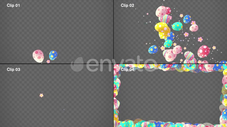 Isolated Easter Eggs Overlays Pack Videohive 23551054 Motion Graphics Image 4