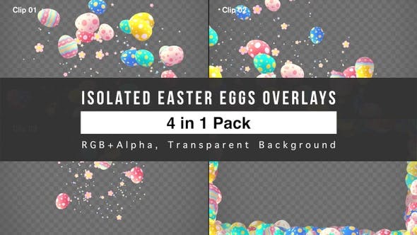 Isolated Easter Eggs Overlays Pack - Videohive 23551054 Download