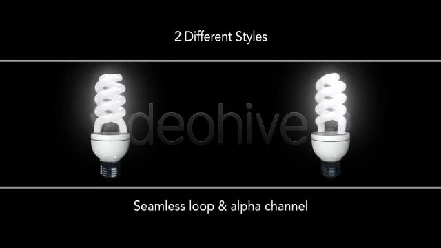 Isolated Energy Efficient Light Bulb 2 Styles Videohive 4628866 Motion Graphics Image 1