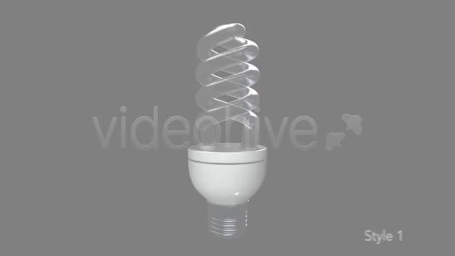 Isolated Energy Efficient Light Bulb 2 Styles Videohive 4628866 Motion Graphics Image 2