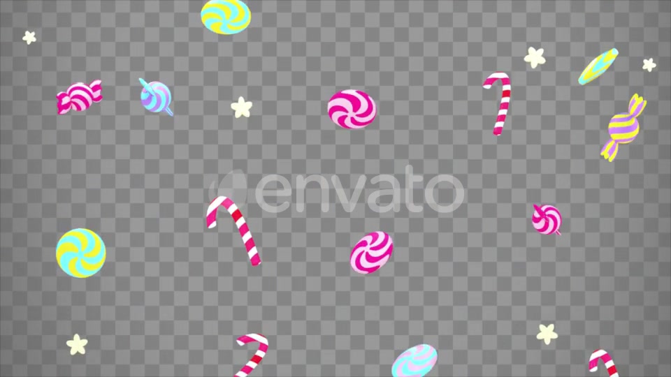 Isolated Falling Candies Overlay Videohive 24047708 Motion Graphics Image 10