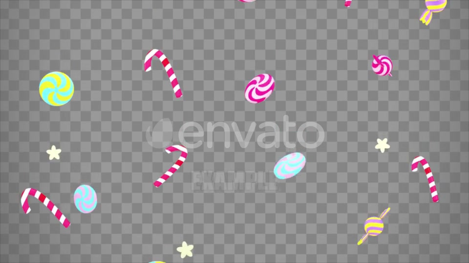 Isolated Falling Candies Overlay Videohive 24047708 Motion Graphics Image 4