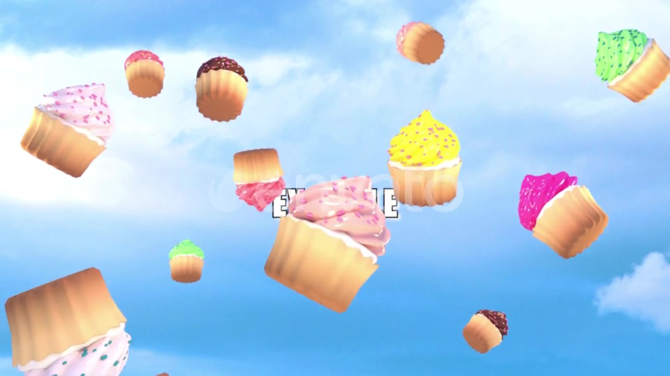 Isolated Falling Cupcakes Overlay Videohive 23806820 Motion Graphics Image 7
