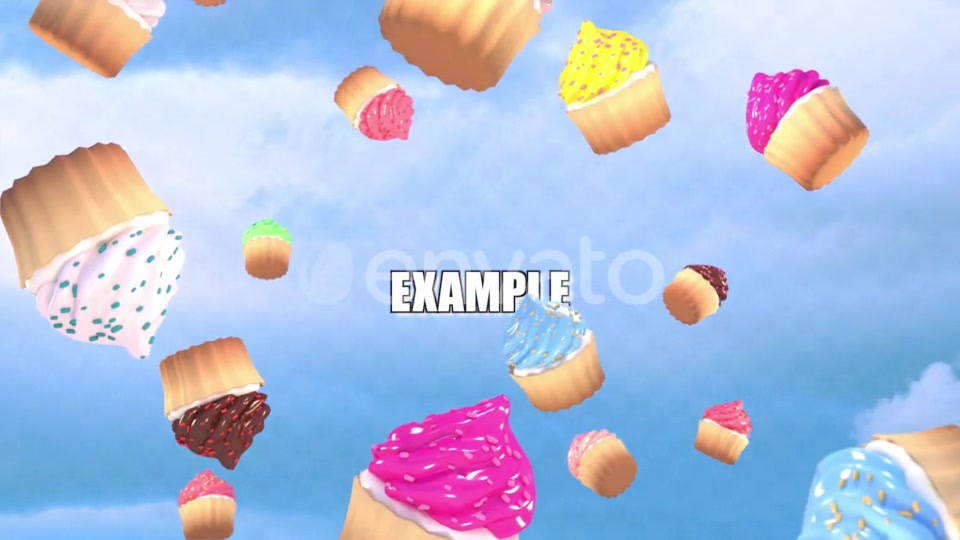 Isolated Falling Cupcakes Overlay Videohive 23806820 Motion Graphics Image 9