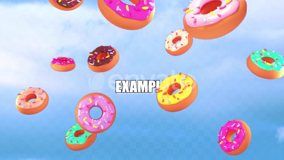 Isolated Falling Donuts Overlay Videohive 23946319 Motion Graphics Image 5