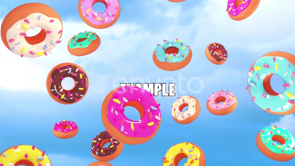 Isolated Falling Donuts Overlay Videohive 23946319 Motion Graphics Image 6