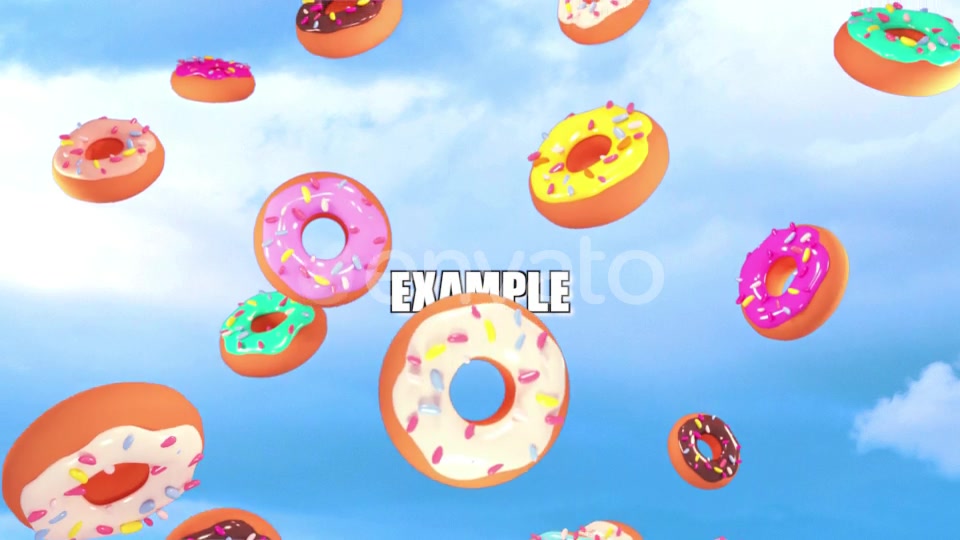 Isolated Falling Donuts Overlay Videohive 23946319 Motion Graphics Image 7