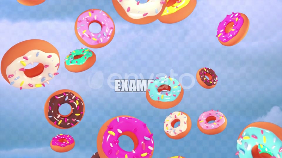Isolated Falling Donuts Overlay Videohive 23946319 Motion Graphics Image 9