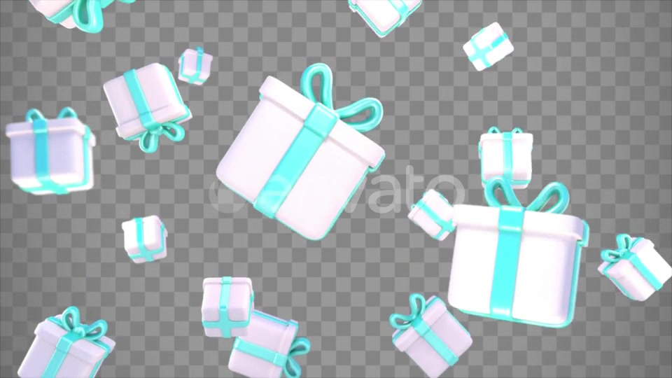 Isolated Falling Gift Boxes Overlay Videohive 24071597 Motion Graphics Image 12