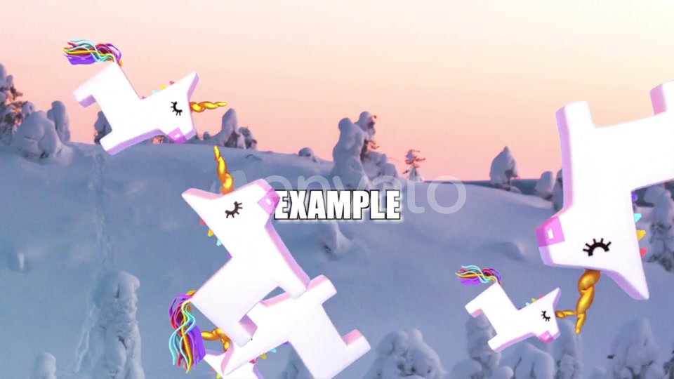 Isolated Falling Unicorn Pinatas Overlay Videohive 23673980 Motion Graphics Image 5